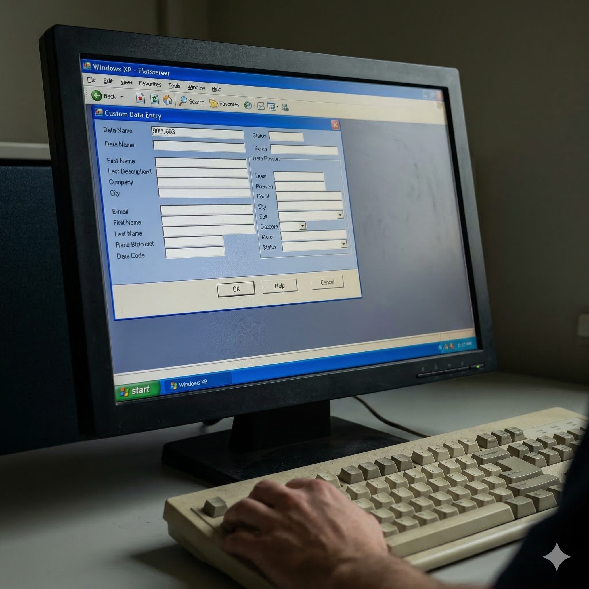 Desktop Software Data Entry